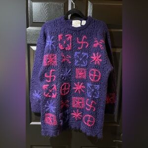 Vintage Express Hand Knitted Mohair Sweater